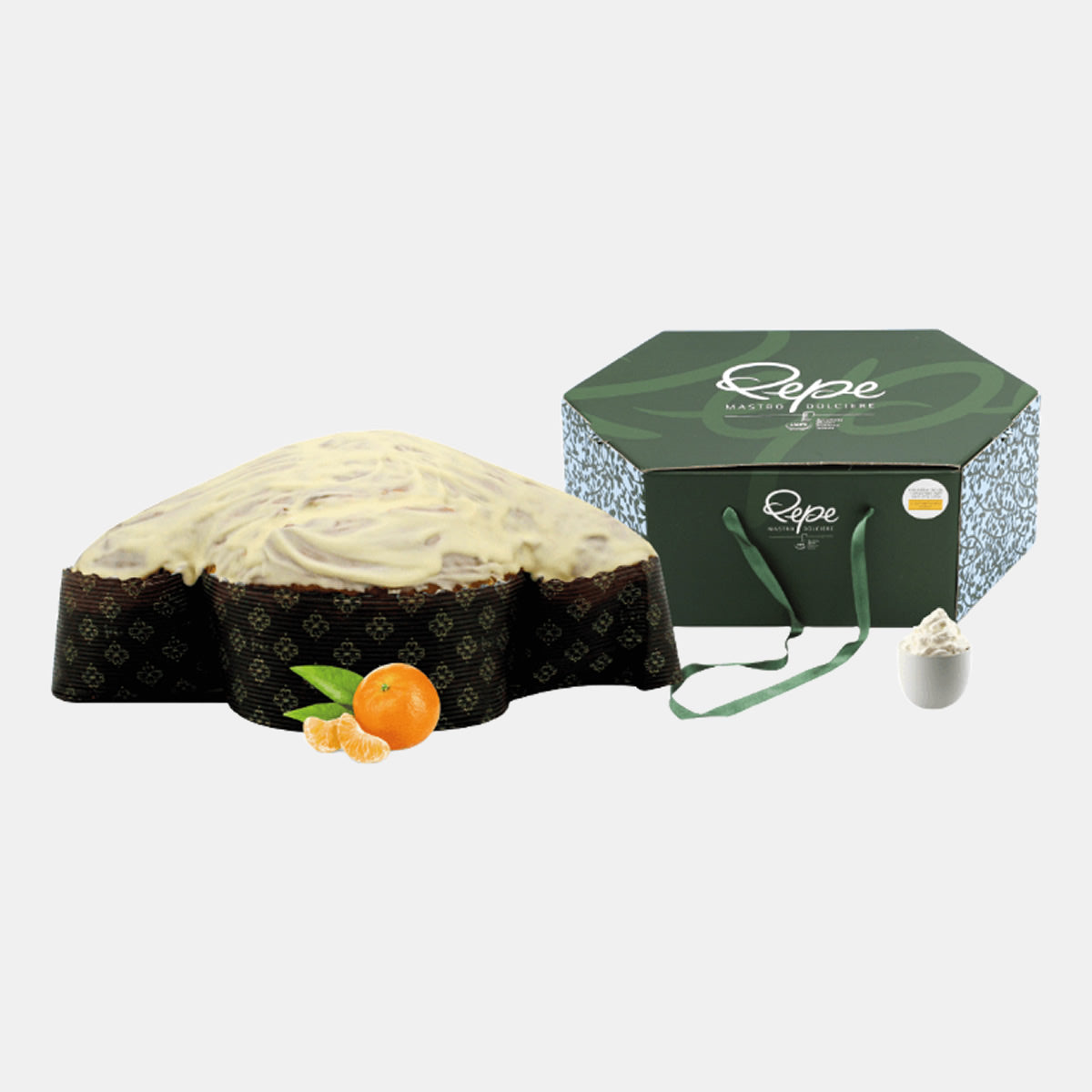 Colomba con Panna e Latte di Bufala e Crema al Mandarino
