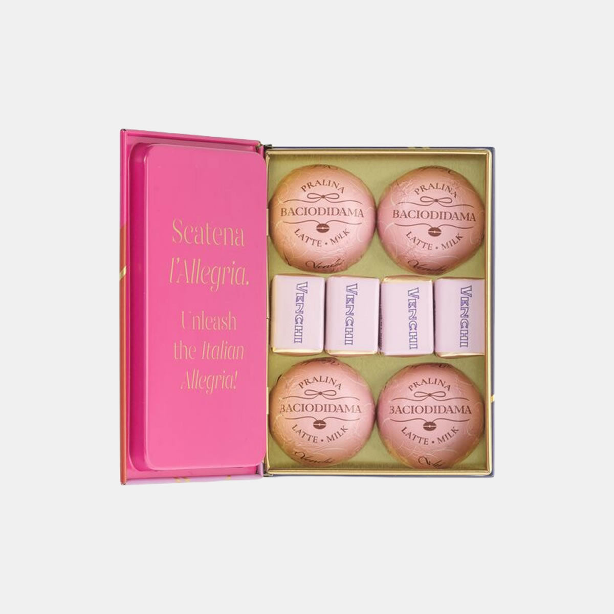 Mini book with BacioDiDama and Cremino chocolates