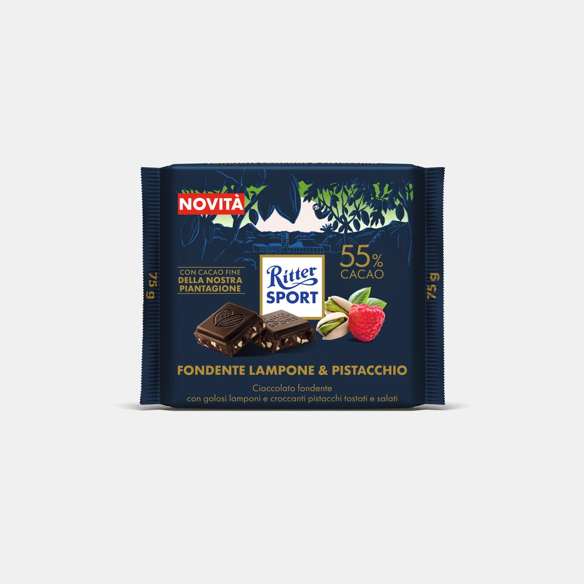 Ritter Sport Dark Chocolate Raspberry & Pistachio