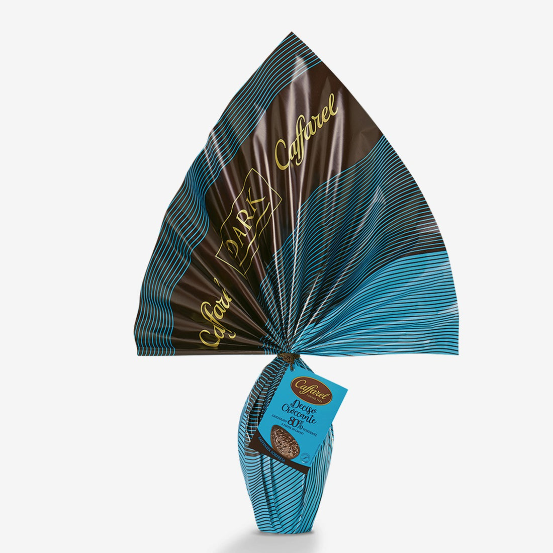 Uovo di Pasqua Dark 80% deciso con granella croccante di cacao