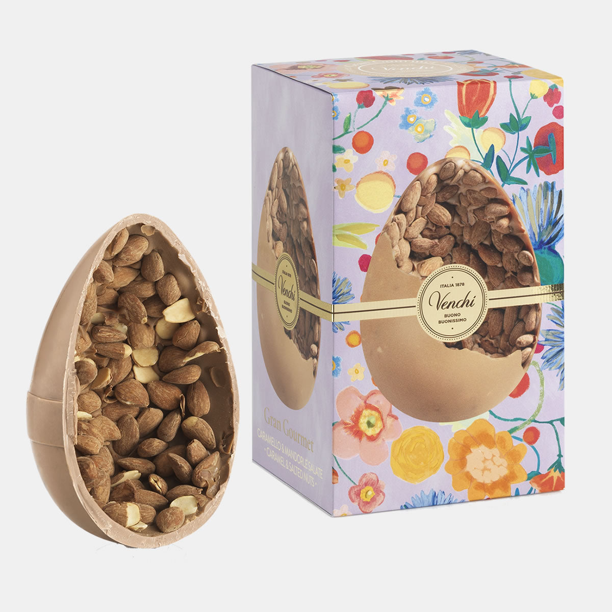 Gran Gourmet egg with caramel and salted almonds Venchi 540g