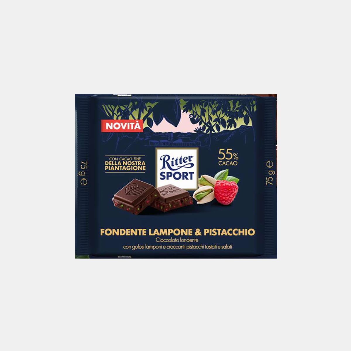 Ritter Sport Fondente Lampone e Pistacchio