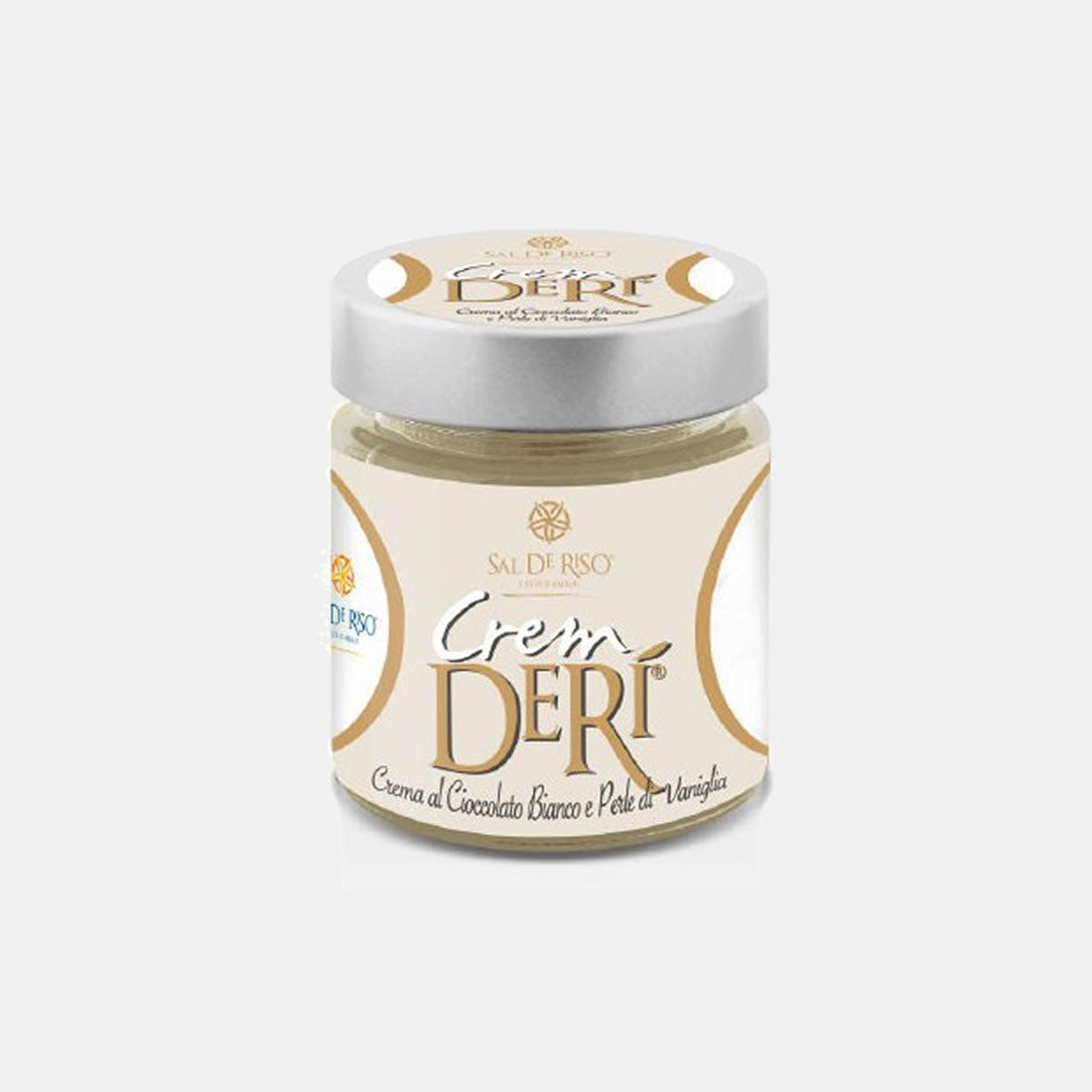 Cremderì Bianca spreadable cream with vanilla pearls