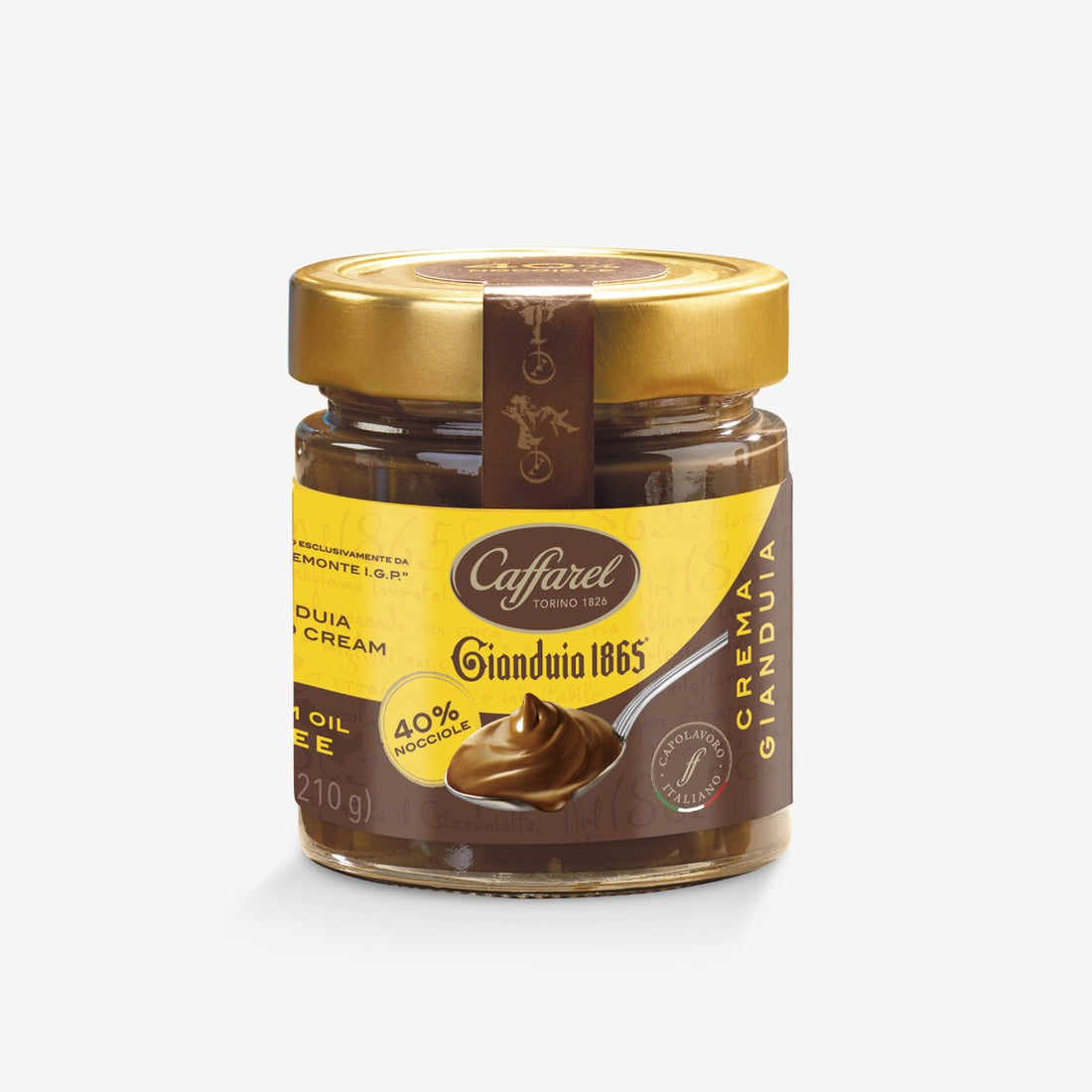 Gianduia 1865: Crema Gianduia 40% di Nocciola Piemonte I.G.P.