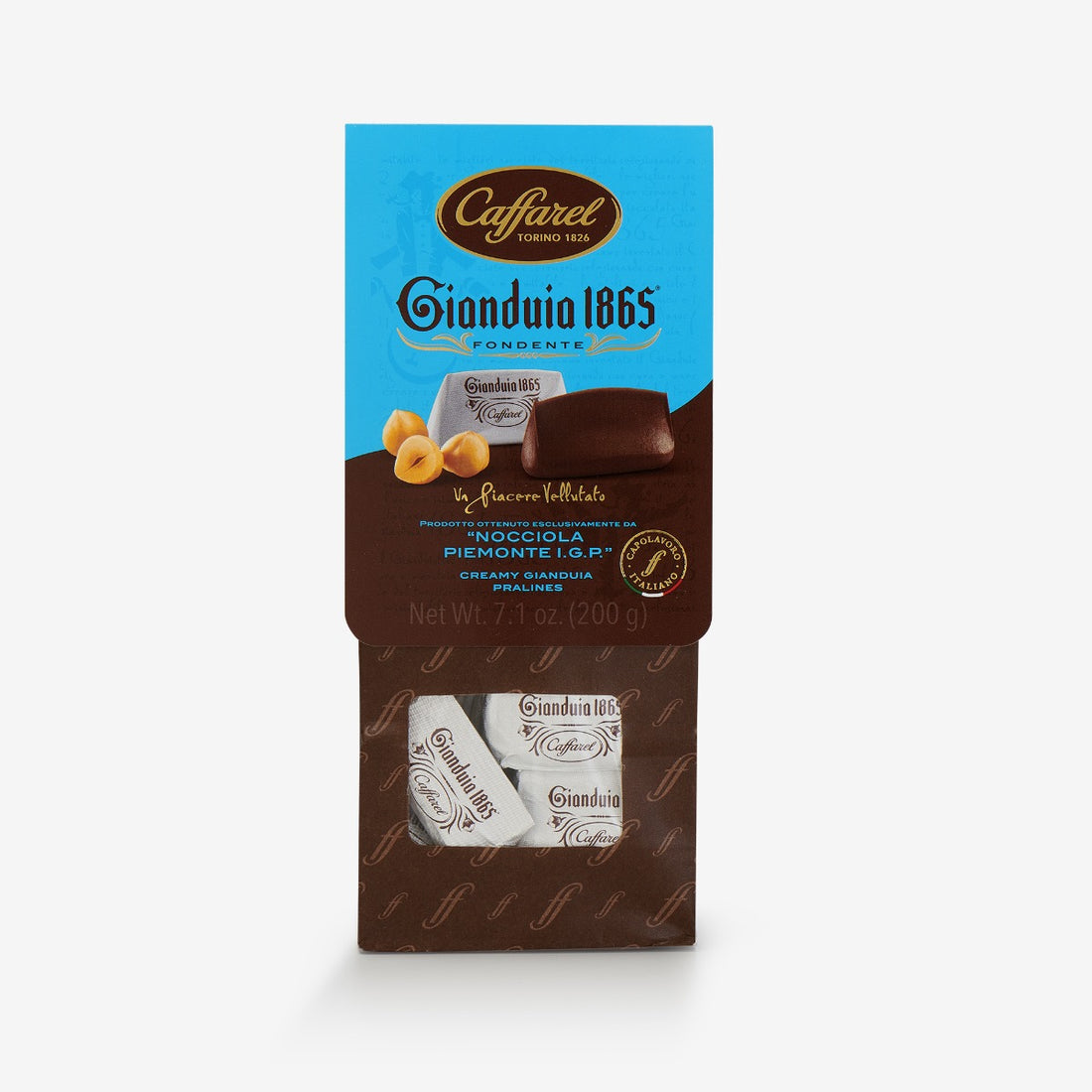 Gianduia 1865 dark: 200g bag