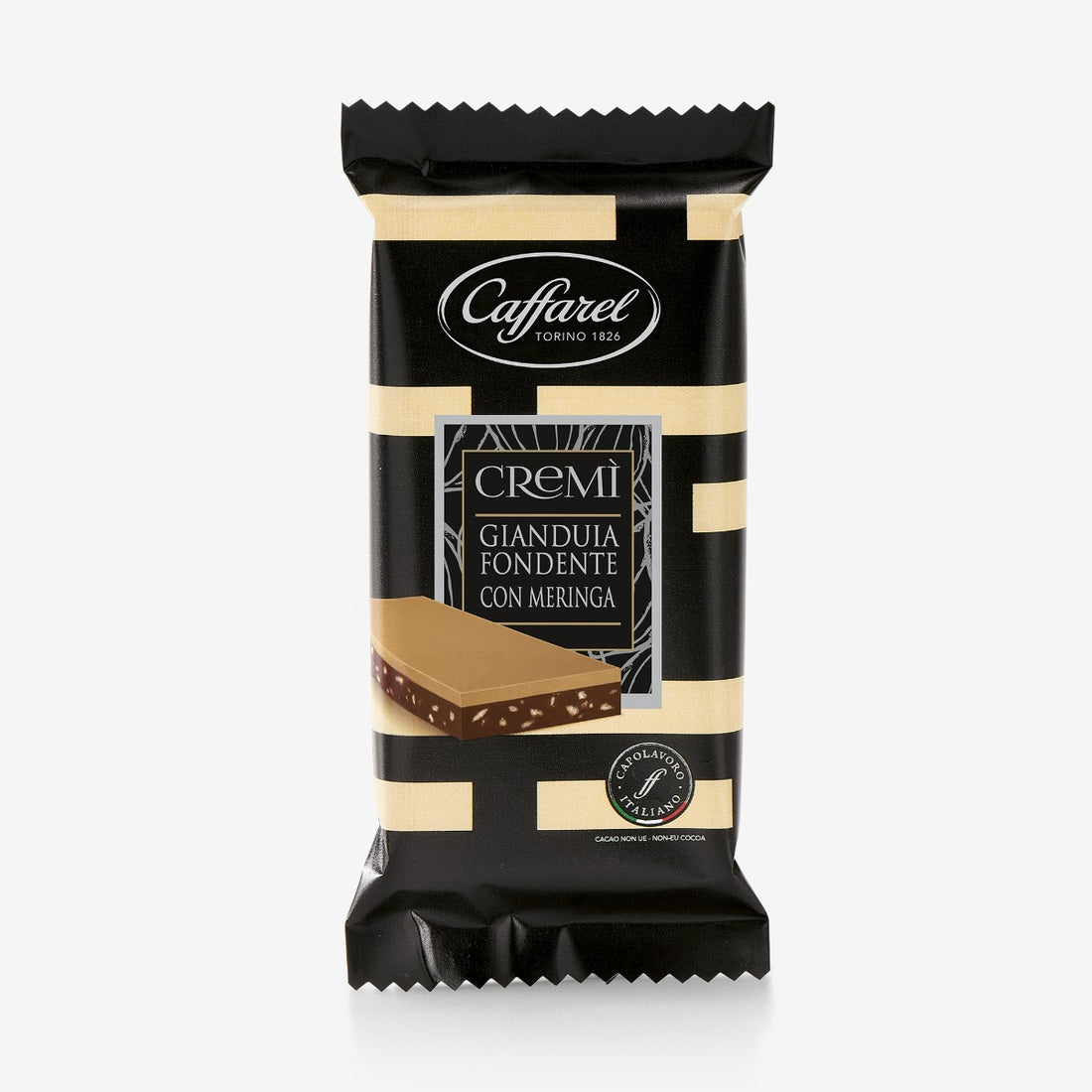 Cremì: dark Gianduia bar with meringue