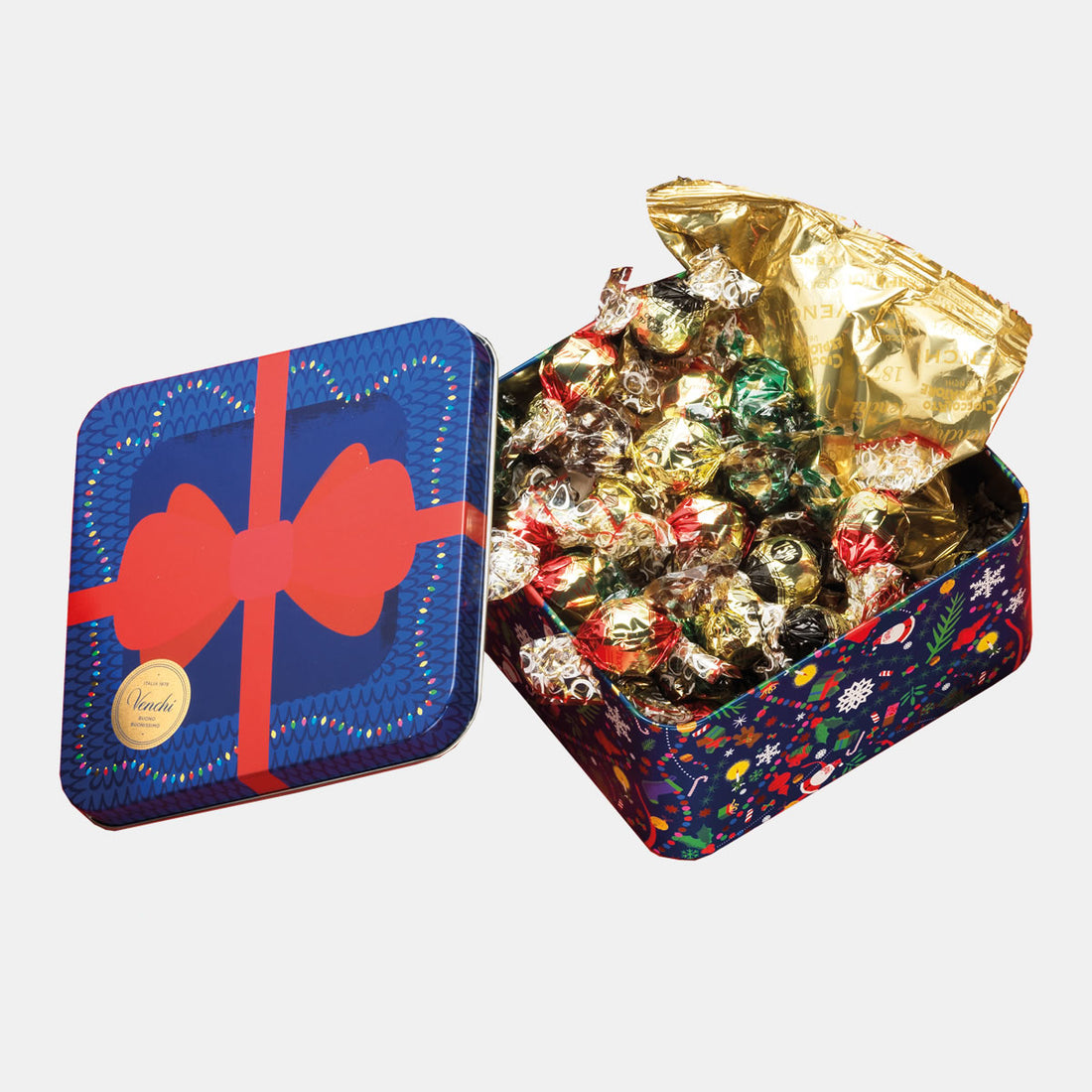 Banneker Venchi Christmas metal box