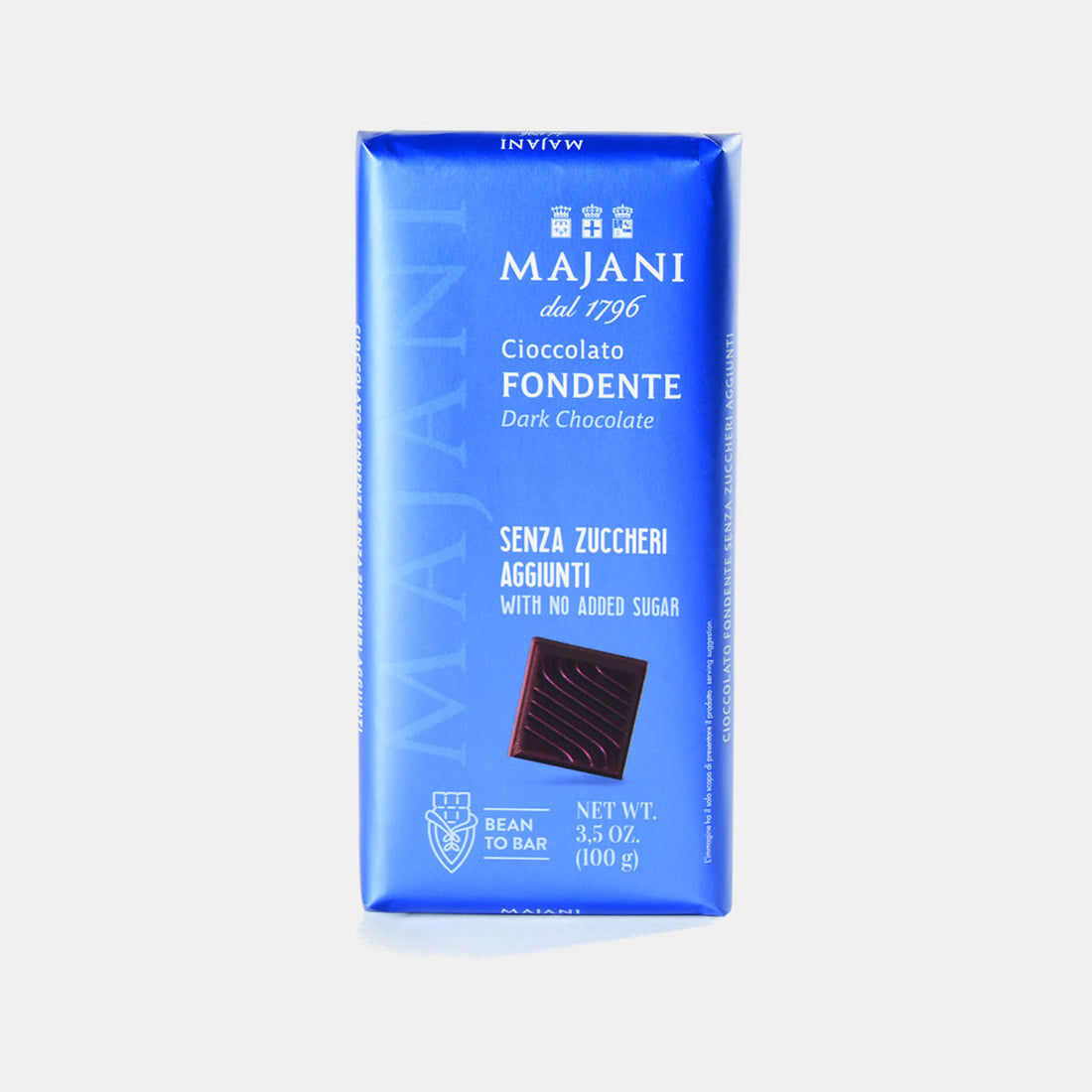 Dark chocolate bar with no added sugar