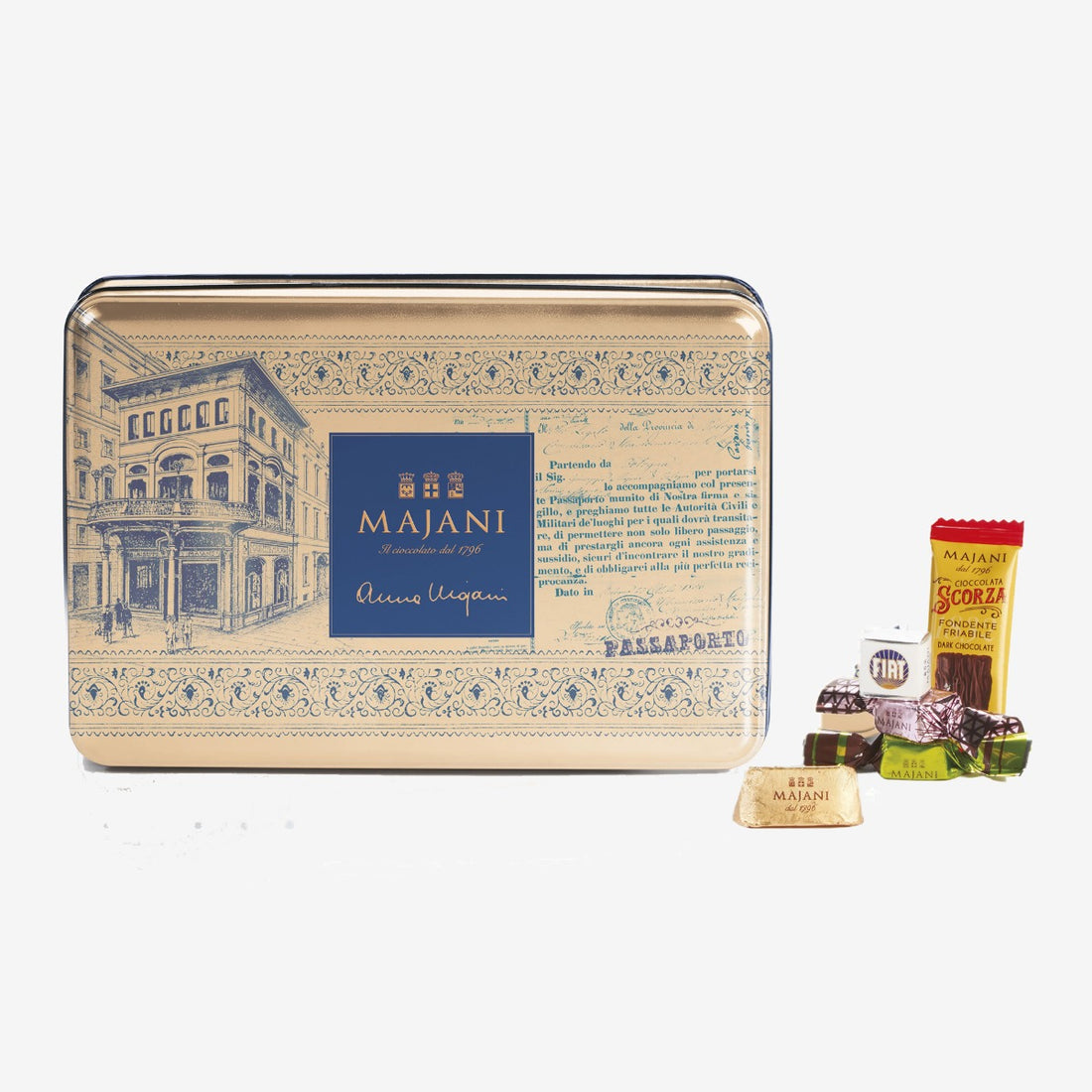 Anna Majani tin of assorted chocolates