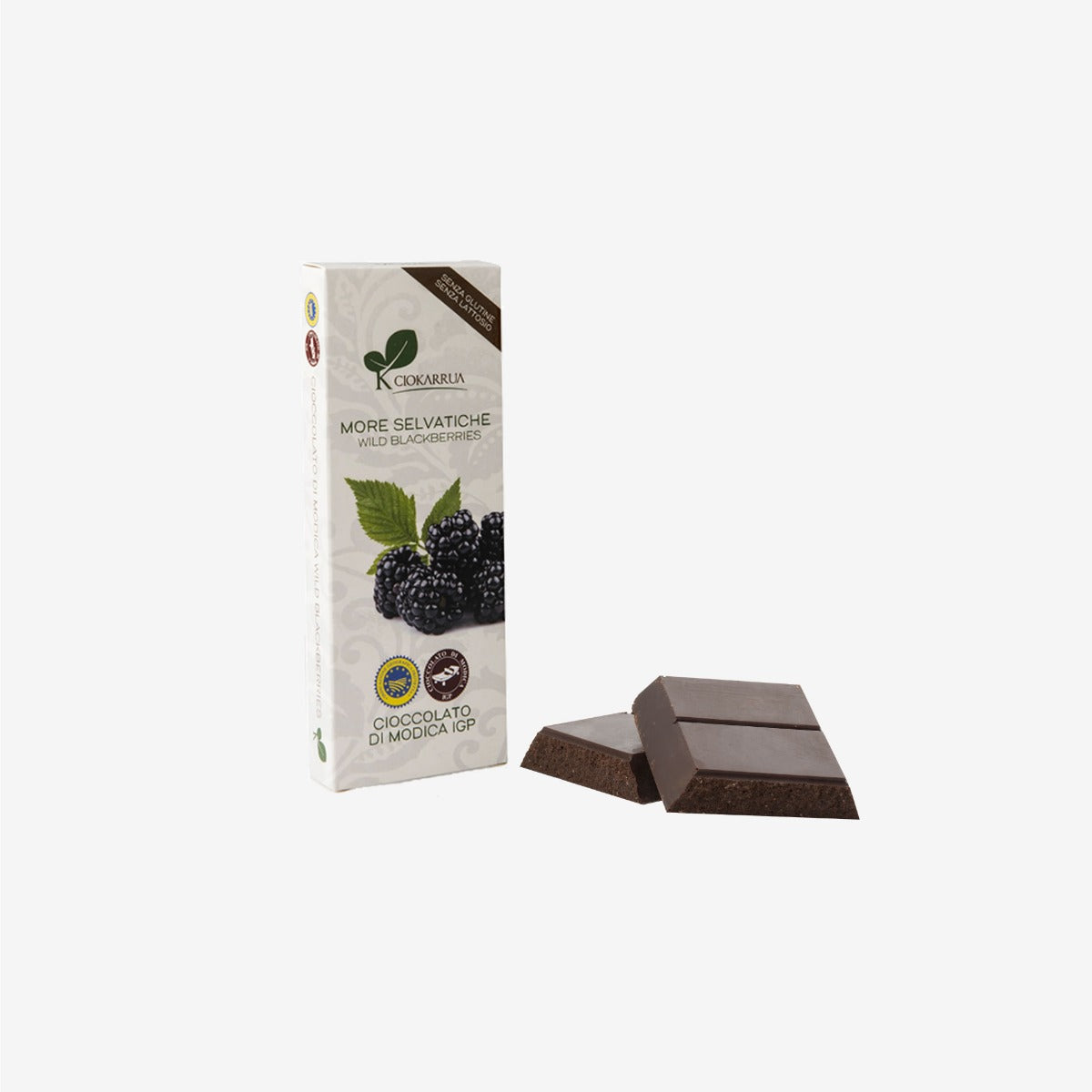 Modica chocolate with wild blackberries